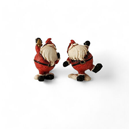 İkili Noel Baba 8x6 cm