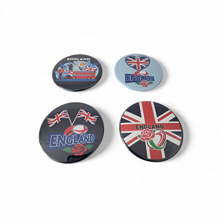 İngiltere Magnet Set 1 - 4'lü Buzdolabı Magnet England