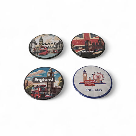 İngiltere Magnet Set 3 - 4'lü Buzdolabı Magnet England