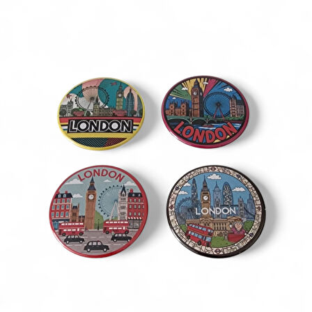 Londra Magnet Set 1 - 4'lü Buzdolabı Magnet London
