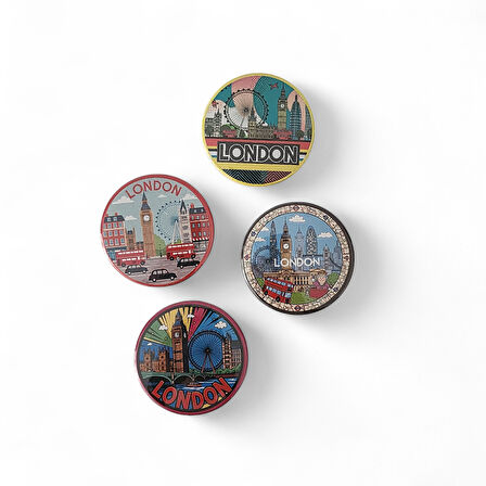 Londra Magnet Set 1 - 4'lü Buzdolabı Magnet London