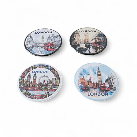 Londra Magnet Set 3 - 4'lü Buzdolabı Magnet London