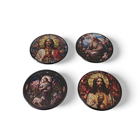 Aziz İsa Magnet Set 1 - 4'lü Jesus Christ Magnet