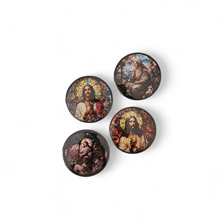 Aziz İsa Magnet Set 1 - 4'lü Jesus Christ Magnet