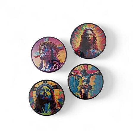 Aziz İsa Magnet Set 2 - 4'lü Jesus Christ Magnet