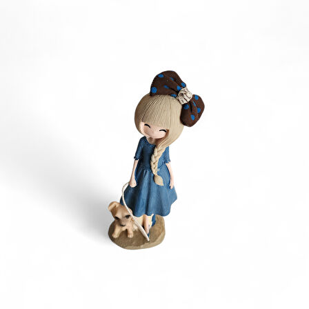 Dekoratif Biblo Anime Kız Beyaz Saçlı