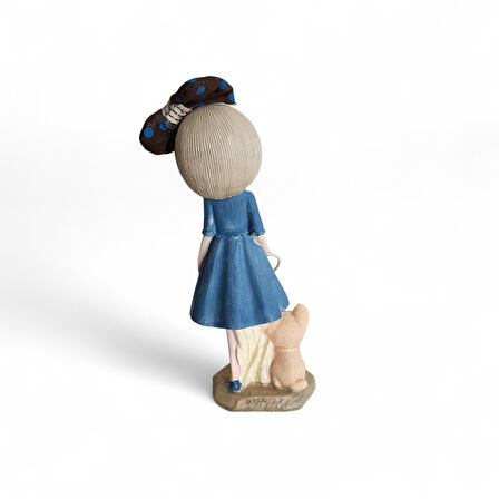 Dekoratif Biblo Anime Kız Beyaz Saçlı