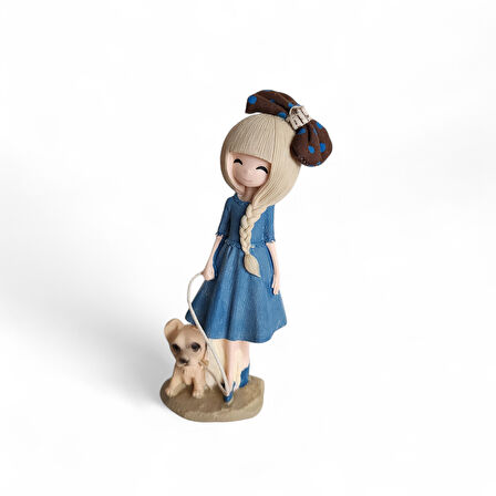 Dekoratif Biblo Anime Kız Beyaz Saçlı