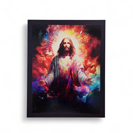 İsa İlahi Işık Ahşap Dekor