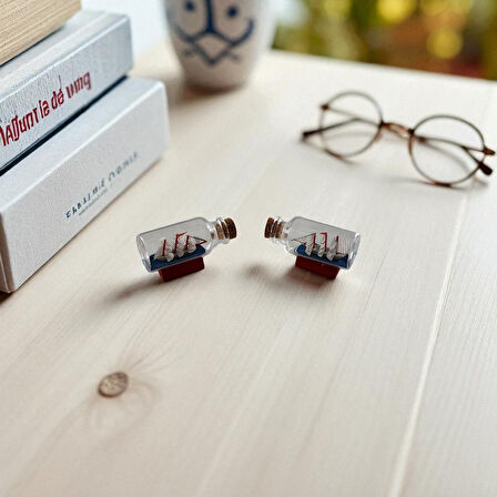 Şişe İçi Gemi Biblo Mini