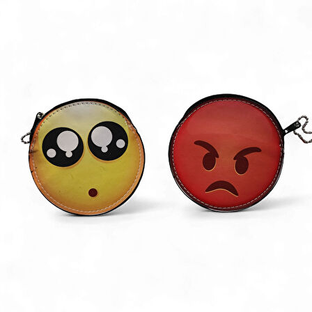 Emoji Para Çantası Cüzdan 2'li