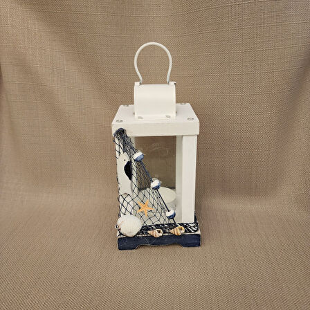 Deniz Temalı Mumluk Fener