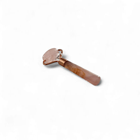 Pembe Quartz Mini Roller Masaj Taşı