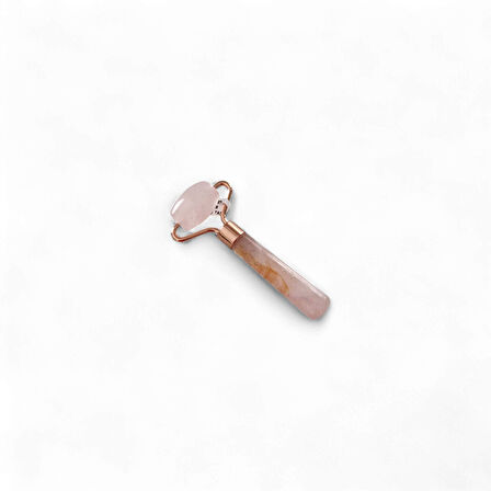Pembe Quartz Mini Roller Masaj Taşı