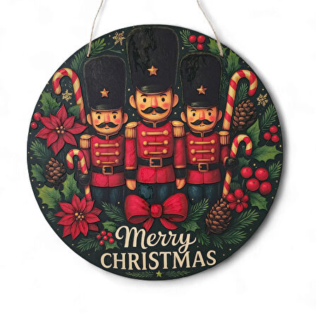 İngiliz Asker Yeni Yıl Evi Kapı ve Duvar Süsü