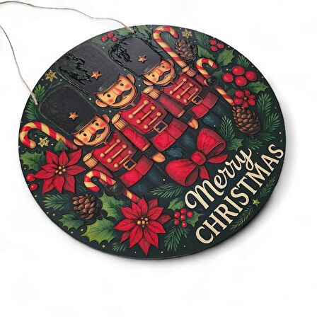 İngiliz Asker Yeni Yıl Evi Kapı ve Duvar Süsü