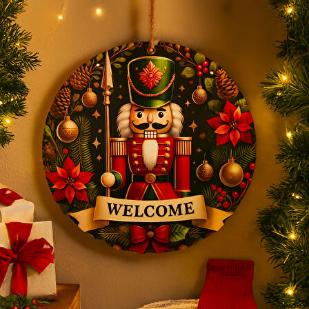 İngiliz Asker Kapı ve Duvar Süsü Welcome