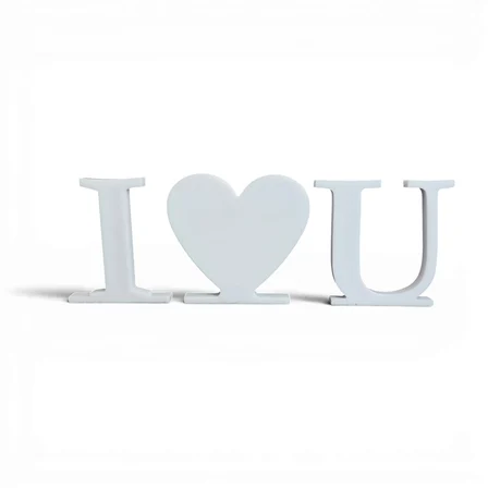 I Love U Seni Seviyorum Love Letters Beyaz