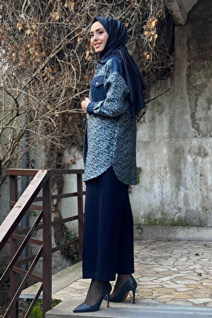 KAYRA Tunik KY-A24-81029 Lacivert
