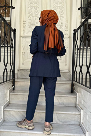 KAYRA Pantolonlu Takım KA-B25-16053 KOYU LACİVERT