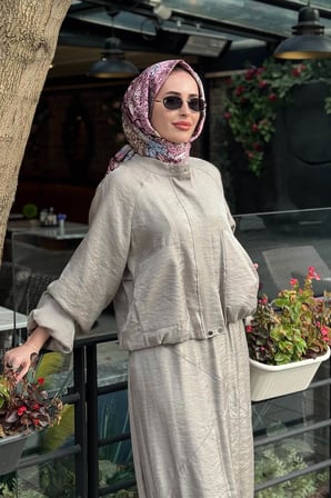 KAYRA Etekli Takım KA-B26-16023 Vizon