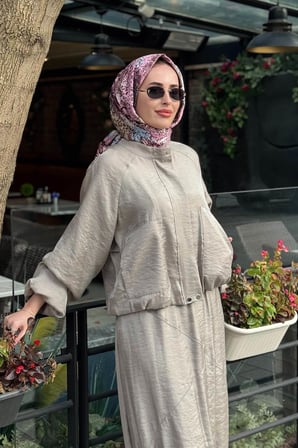 KAYRA Etekli Takım KA-B26-16023 Vizon