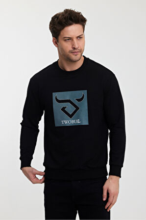 Twobull OSLO Erkek  Siyah Sweatshirt