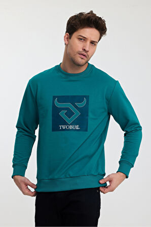 Twobull OSLO Erkek  Petrol Sweatshirt