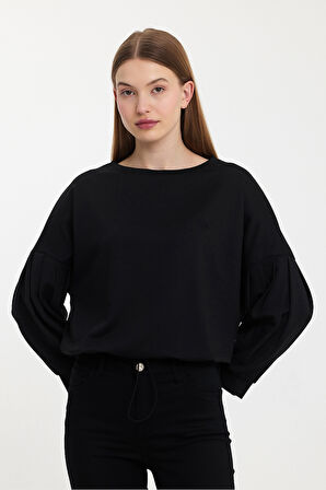 Twobull NAIROBI Kadın  Siyah Sweatshirt