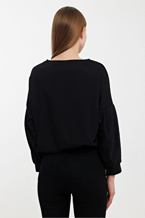 Twobull NAIROBI Kadın  Siyah Sweatshirt