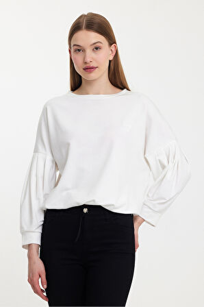 Twobull NAIROBI Kadın  Taş Sweatshirt