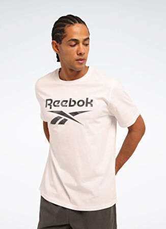 Reebok LC 9013 NEW ID CAMO TEE Beyaz Yuvarlak Yaka Regular Fit Baskılı Erkek T-Shirt