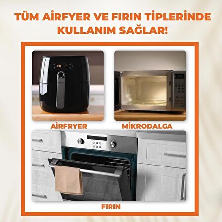 Airfryer Yemek Pişirme Güveci - Sır Kaplı 18 cm