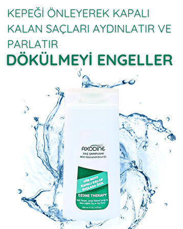 Axodine Gün Boyu Kapalı Kalan Saçlara Özel Ozon Terapi Şampuan 300 ML