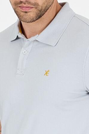 %95 Pamuk %5 Elastan Slim Fit Kısa Kollu Rahat Kumaş Nefes Alabilir Erkek Polo Yaka T-shirt 0002