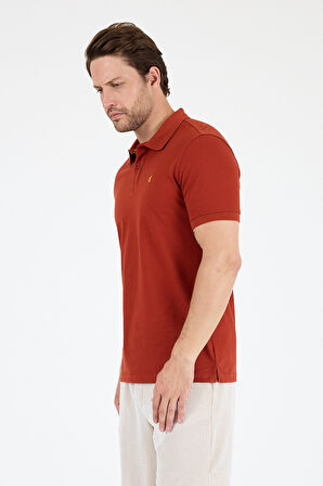 %95 Pamuk %5 Elastan Slim Fit Kısa Kollu Rahat Kumaş Nefes Alabilir Erkek Polo Yaka T-shirt 0002