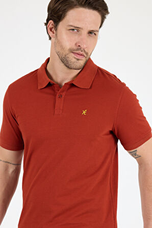 %95 Pamuk %5 Elastan Slim Fit Kısa Kollu Rahat Kumaş Nefes Alabilir Erkek Polo Yaka T-shirt 0002