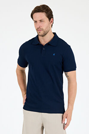 %95 Pamuk %5 Elastan Slim Fit Kısa Kollu Rahat Kumaş Nefes Alabilir Erkek Polo Yaka T-shirt 0002