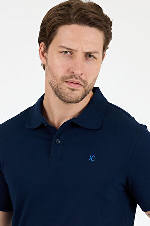 %95 Pamuk %5 Elastan Slim Fit Kısa Kollu Rahat Kumaş Nefes Alabilir Erkek Polo Yaka T-shirt 0002