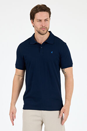 %95 Pamuk %5 Elastan Slim Fit Kısa Kollu Rahat Kumaş Nefes Alabilir Erkek Polo Yaka T-shirt 0002