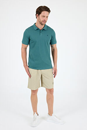 %95 Pamuk %5 Elastan Slim Fit Kısa Kollu Rahat Kumaş Nefes Alabilir Erkek Polo Yaka T-shirt 0002