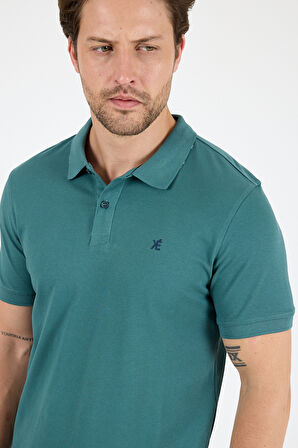 %95 Pamuk %5 Elastan Slim Fit Kısa Kollu Rahat Kumaş Nefes Alabilir Erkek Polo Yaka T-shirt 0002