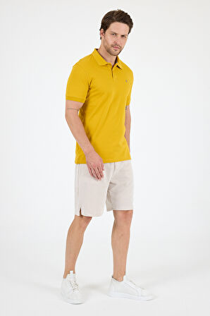 %95 Pamuk %5 Elastan Slim Fit Kısa Kollu Rahat Kumaş Nefes Alabilir Erkek Polo Yaka T-shirt 0002