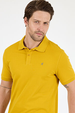 %95 Pamuk %5 Elastan Slim Fit Kısa Kollu Rahat Kumaş Nefes Alabilir Erkek Polo Yaka T-shirt 0002