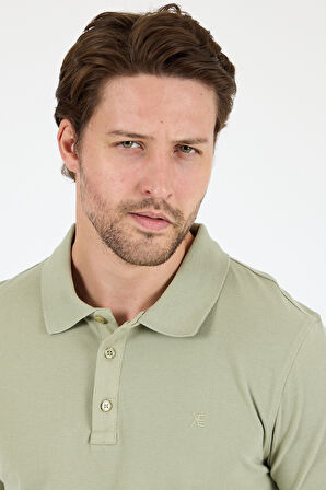 Regular Fit Pamuk Polo Yaka Kısa Kollu Pike Erkek Tişört 0001