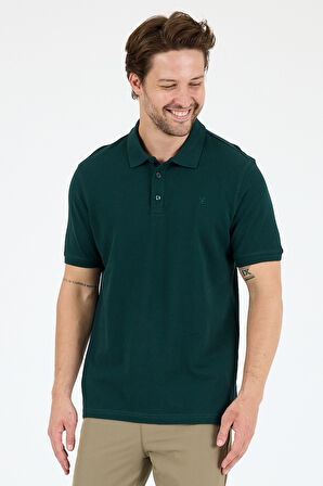 Regular Fit Pamuk Polo Yaka Kısa Kollu Pike Erkek Tişört 0001