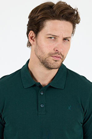 Regular Fit Pamuk Polo Yaka Kısa Kollu Pike Erkek Tişört 0001
