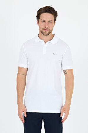 Regular Fit Pamuk Polo Yaka Kısa Kollu Pike Erkek Tişört 0002