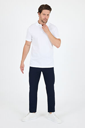 %95 Pamuk %5 Elastan Slim Fit Kısa Kollu Rahat Kumaş Nefes Alabilir Erkek Polo Yaka T-shirt 0002