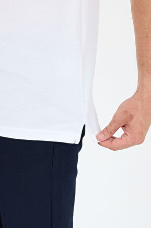 %95 Pamuk %5 Elastan Slim Fit Kısa Kollu Rahat Kumaş Nefes Alabilir Erkek Polo Yaka T-shirt 0002